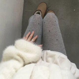 Dot knit stockings