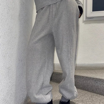 Napping sweatpants * Double-brushed wide jogger pants