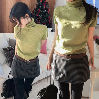 Dable turtleneck short-sleeve knit