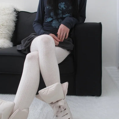 Diamond Cotton Stockings (2 colors)