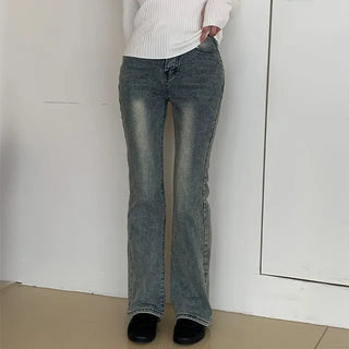 Lenz Hip Pad Washed Bootcut Denim