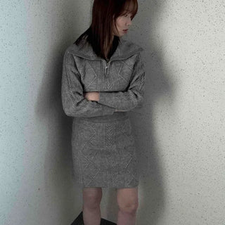Cable Sailor Knit Two-Piece