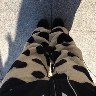 pattern fleece pants