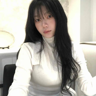 Soft High-Neck Ribbed Slim-Fit Long-Sleeve T-Shirt