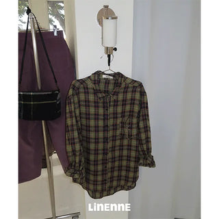 Greenery Check Over Shirt
