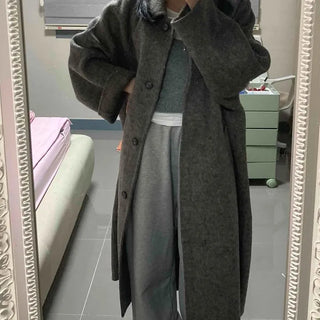 Soft wool maxi coat