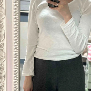 Basic Round Neck Basic Inner Long Sleeve T-shirt