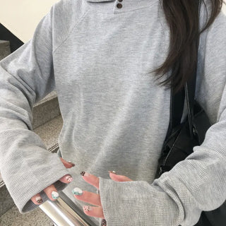 Newin Waffle Button Hoodie