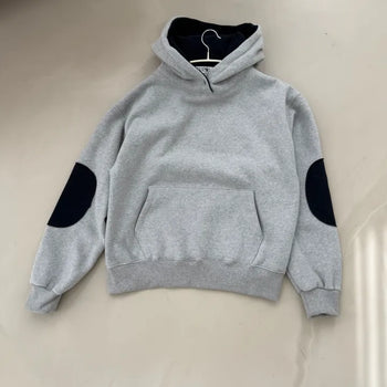 River Color Block High-Neck Hoodie