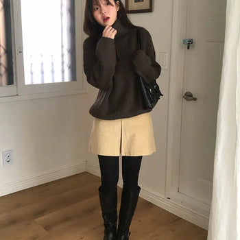 Poning Skirt/Pintuck/Cutout/Corduroy/Corduroy Skirt