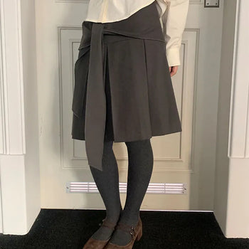 May Pleats Skirt Pleated Skirt/Ribbon Skirt/Custom-made Skirt/Pintuck Skirt/Pleated Skirt