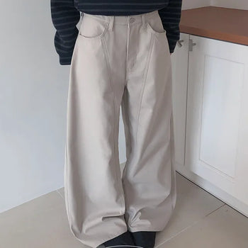 Rezel Thick Fleece-lined Cut-out Wide Pants