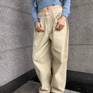 Campus Soft Fit Turn-up High-waisted Long Pants
