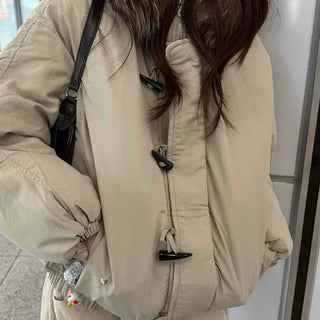 Duffle Coat Loose Fit Elastic Short Padded Jacket