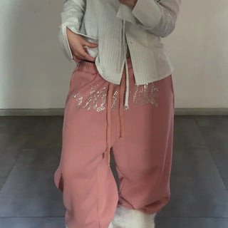 hotfix lettering pants