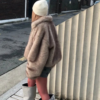 Motor Fox Fur Jacket