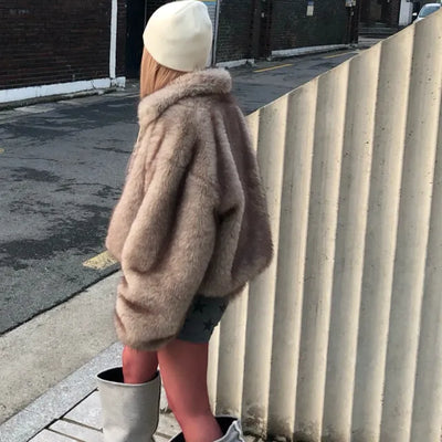 Motor Fox Fur Jacket