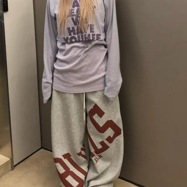 Sephoric lettering pants