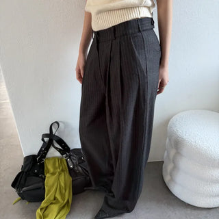 Benny Stripe Tab Wide Slacks