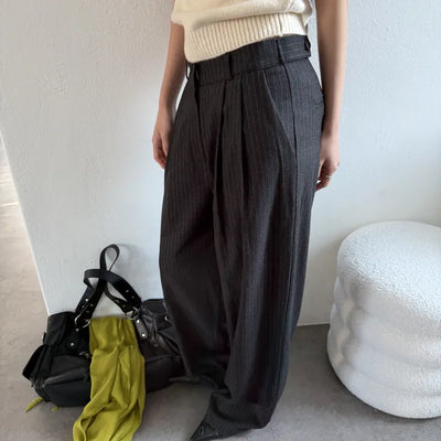 Benny Stripe Tab Wide Slacks