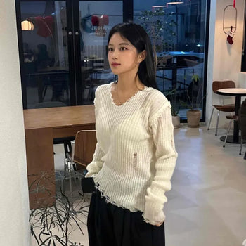 Vintage Cut Damaged Knit