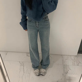 Lay straight denim