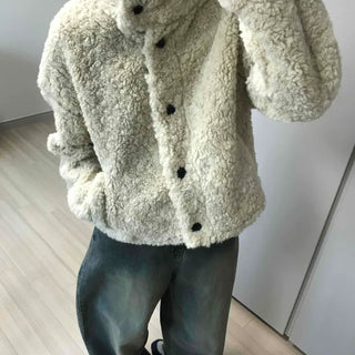 Big Collar Short Fleece Jacket