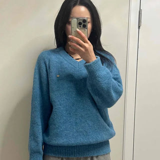 Daily Loose Fit V-Neck Knit