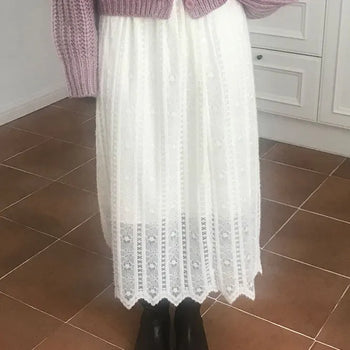 Vamos Lace Long Skirt