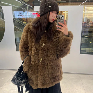 Duffle Fur Shearling Half Jacket 2 Colors