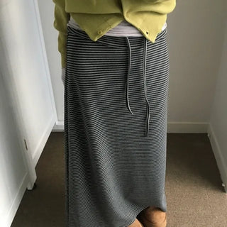 *Pinter Mood* Folding Stripe Skirt