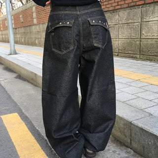 *Point/Pinter* Studded Balloon Denim