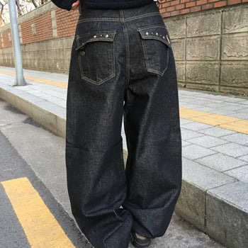 *Point/Pinter* Studded Balloon Denim