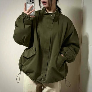 Big Pocket Oversized Flap Short Padded Jumper