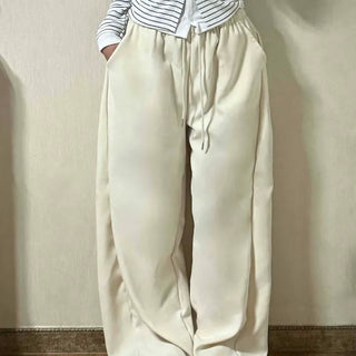 Soft Cotton Drawstring Balloon Fit Slacks