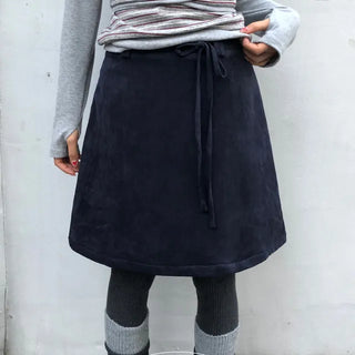 Eco Velvet Midi Skirt