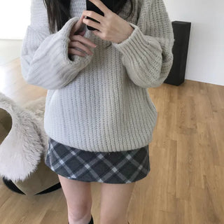 Hush Check Skirt Pants (2 colors)