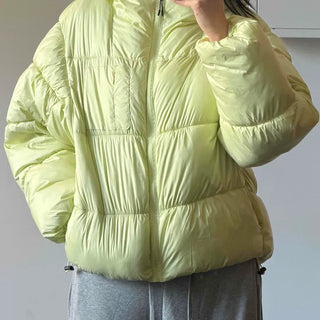 Voluminous Quilted Crop Short Padded Jacket