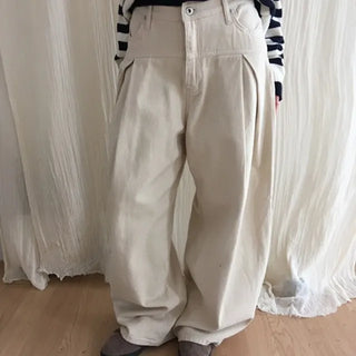 Fleece-lined Swing Wide Balloon Pants