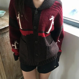 *Domestic/High Quality* Cowichan Knit Cardigan