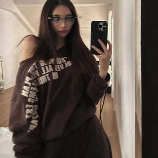 Showing Lettering One-Off Sweatshirt