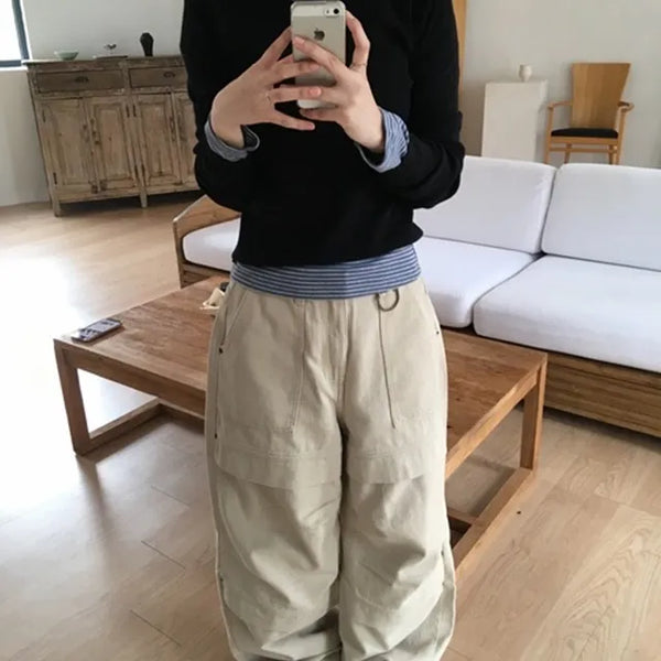 *Domestic/High Quality* Curve Keyring Wide Pants
