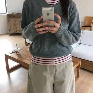 *Basic Item* Moss V-Neck Knit