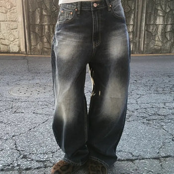 *Domestic/High Quality* Deep Back Pocket Wide Denim