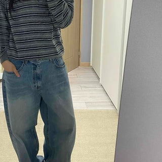 Daily Washed Wide Denim Pants