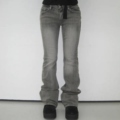 *MD's Highly Recommended Item* Grayish Low-Rise Bootcut Denim Pants