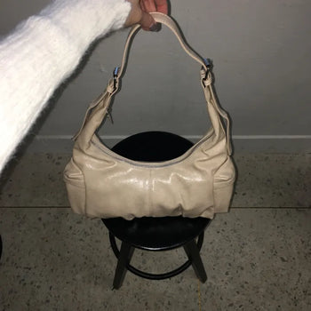 Shirred Hobo Shoulder Bag
