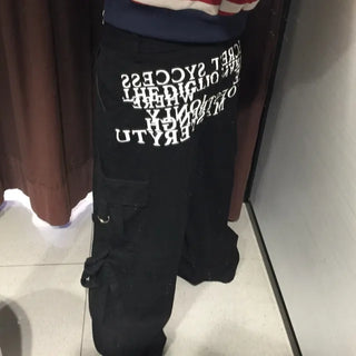 D-ring Back Lettering Cargo Pants