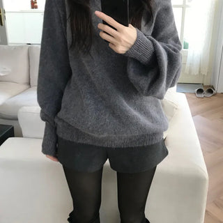 Angora Off-Shoulder Knit (3 colors)