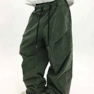 Pitch Tuck Cargo Balloon Pants